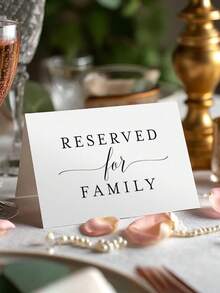 10/20/30pcs 6"X8" Coated Paper Placecards, Suitable For Home, Wedding, Anniversary, Birthday Party, Graduation Ceremony And Other Occasions, Minimalist Modern Design - White - View 2