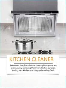 JUE FISH 多用途厨房除油清洁剂，有效去除炉灶、烤箱和灶台上的顽固油脂、油渍和污垢。 - 液體 - 查看 6