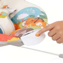 Portable Baby Bouncer For Infant,Modern Baby Bouncer Seat,Infant Bouncers With Music For Babies 0-6 Months Up To 20 Lbs - Critter Party - View 8