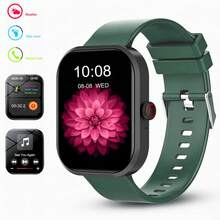 1 件智能手表，带硅胶表带，男女通用运动智能手表，带计步器、卡路里追踪、多种运动模式、距离追踪、音乐控制、远程摄像头、无线通话、可自定义表盘、信息提醒、闹钟、天气、2.01 英寸全触摸屏，兼容 IOS 和 Android 智能手机 - 彩色 - 查看 13