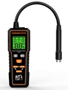 POROMETISTO FT01 Automotive Brake Fluid Tester, Universal For DOT3/4/5.1, Backlit Flexible Probe, Water Content Detection, Automotive Repair Tool, LCD Display, Portable - C - View 9