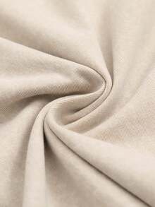 Men's Pattern Washed T-Shirt - Double Sided Printing, 100% Cotton, Short Sleeved, Summer Casual T-Shirt, Black With White Star Design, Loose Fit, Machine Washable, Daily T-Shirt | Loose Fit Shirt | 100% Cotton T-Shirt, Cotton T-Shirt - 杏色 - 查看 5