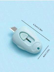 1把/10把可爱迷你汽车造型多功能刀，便携小巧学生文具，工艺刀，包装开启器 - 彩色 - 查看 7