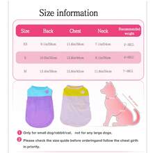 2-Tone Pet Dog Paw Print T-Shirt, Casual Outdoor Wear For Small Cats & Dogs - Pink - View 2