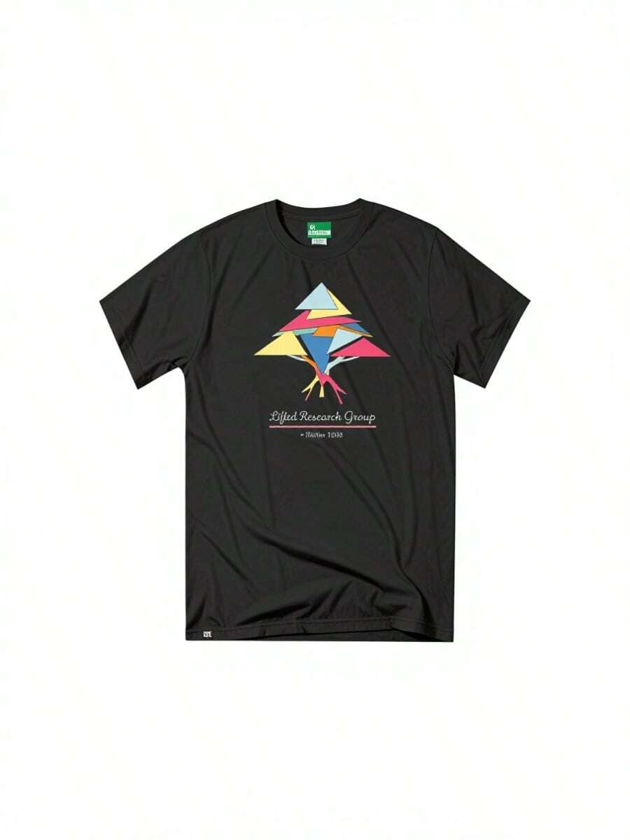 2026Summer LRG Ins Trendys Cotton T-Shirt High-Quality Y2K Men's And Women's Round-Neck Tops  купальные плавки для женщин2 - 黑色 - 查看 1