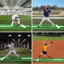 Dragonpad 10x3 Ft Professional Softball Pitching Mat - All-Weather Practice Mat With Rubber & UV-Resistant Turf For Indoor/Outdoor Training - Green - View 7