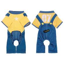 (Small Dog) Dog Clothes, Cute Bib Pants Suitable For Small And Medium Pets, Boy And Girl Dog Jacket Jumpsuit T-Shirt Sweatshirt Dog Clothes Dog Jacket - Multicolor - View 9