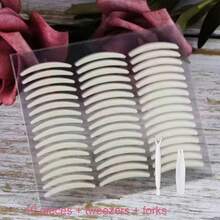 10片透明双眼皮贴，可调节眼型，隐形自然，适合所有眼型 - 黃色 - 查看 10