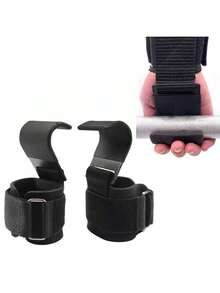 1pc Fitness Weightlifting Palm Protector Pull-Up Wrist Strap Gym Equipment Strength Training Hook, Non-Chafing Assist Hook - Multicolor - View 5