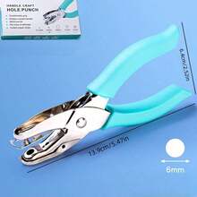 1.5mm/3mm/5mm Star / 5.5mm Heart / 6mm DIY Loose-Leaf Hole Puncher, Small Metal Single Hole Puncher, Student Handmade Heart Hole Punch - A - View 10