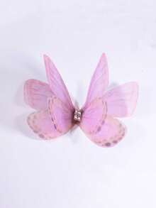 20/50片装 5厘米 3D立体蝴蝶贴纸，梦幻花束装饰贴片，适用于服装、DIY发带、美甲装饰 - 彩色 - 查看 21