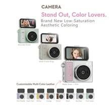 yesido New 2K High-DefinitionCamera Retro Mini Small Digital Camera Campus Camera Photo And Video Recording HD Pixel Without/, Self-Portrait, Photo And Video Recording Support, The Perfect Gift For Family, Teachers And Those Who Will Cherish It - 彩色 - 查看 3