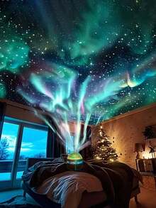 One USB Projector Light, Creating A Magical And And Starry Atmosphere Night Light Any Room. LED Light Equipped With A Remote Control Remote Adjustment And Projection Light With Effect Of Milky Way, Starry And Northern Lights Are A Novel Decorative Light Bedrooms, Living Rooms And Other Rooms. It Is And Ambient Light Home Theaters, Ceilings, Birthdays, Parties, Parties, Camping And Weddings. This Is A Festival And Birthday Present Boys And Girls - Multi-color light - 查看 7