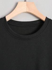 "Notes" Men's T-Shirt | Soft And Comfortable T-Shirt Made From 100% Pure Cotton With Short Sleeves And A Crew Neck. - Black - View 6