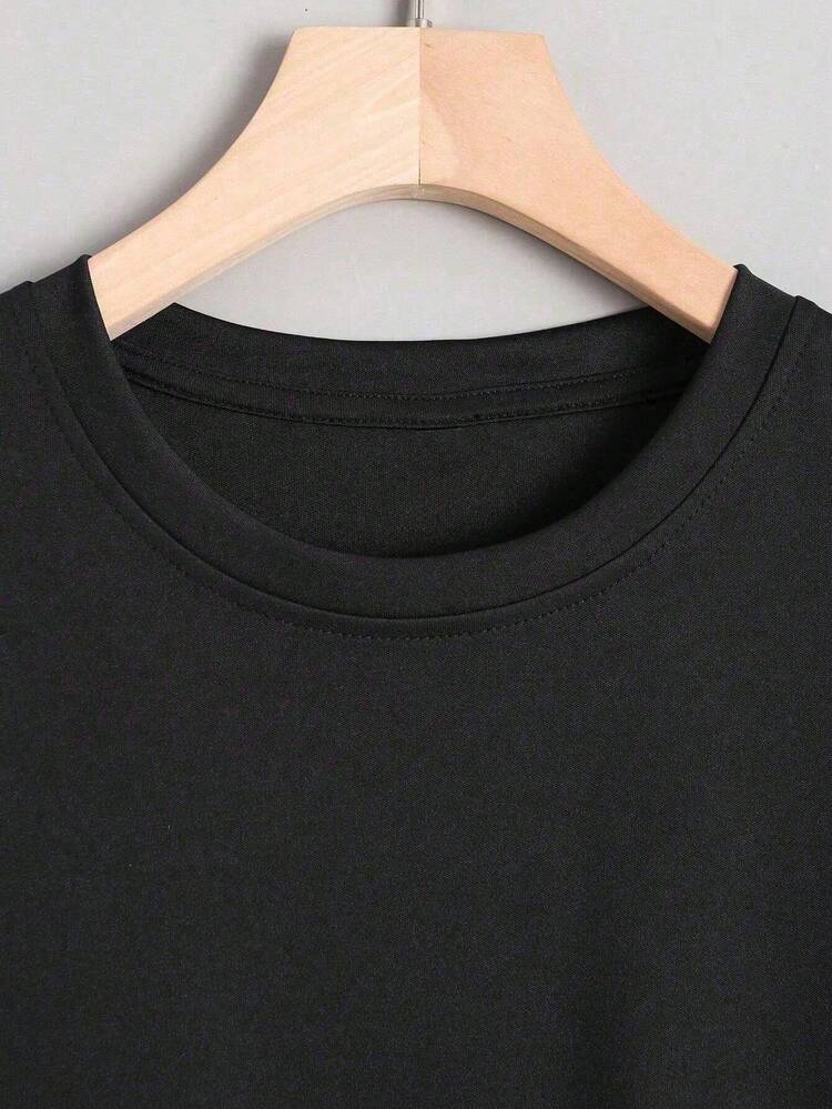 "Notes" Men's T-Shirt | Soft And Comfortable T-Shirt Made From 100% Pure Cotton With Short Sleeves And A Crew Neck. - 黑色 - 查看 6