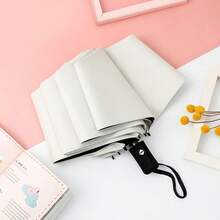 Fully Automatic Folding Umbrella For Men And Women, Suitable For Students. Stylish Large-Sized, Compact, Rain And Sun Protection, Extra Large, Reinforced, Thickened, Super Large Umbrella - 粉色 - 查看 5