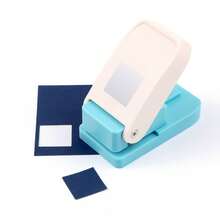 1 Inch Square Hole Punch, Manual Operated Handcraft Hole Puncher Suitable For Paper Art, Scrapbooking, DIY Card Making, Handicrafts - Single Piece - View 5
