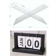 X-Shaped Acrylic Book Shelf; Convenient Book Holder - X-shaped Acrylic Reading Bookshelf - View 4