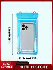 1pc/2pcs Waterproof Phone Case, Touchscreen Compatible, Essential For Swimming, Water Parks, Rafting, Professional Phone Protective Cover - Multicolor - View 2