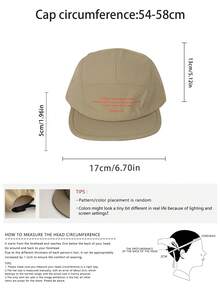 1pc Soft Crown Hip Hop Street Flat Brim Hat, Women's Spring/Summer Small Letter Fashion Versatile 5-Panel Cap, Adjustable Large Head Circumference, Simple Short Brim Hat, Outdoor Skateboard Street Dance Snapback Cap, Skater Hippie Chicks Style - Multicolor - View 4