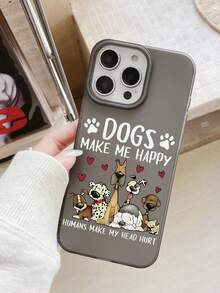 1个狗狗图案磨砂质感TPU手机壳，摄像头周围有大开口，兼容 17、Air、17 Pro、17 Pro Max、16 Pro Max、14/13、12、11 Pro Max、XS Max、X、XR、8、7、Plus，Galaxy A05S、A06、A07、A56、S24 FE、S24 Ultra、S25 Ultra等型号，防震，可作为生日礼物、送给女朋友、男朋友或自用。 - 彩色 - 查看 5