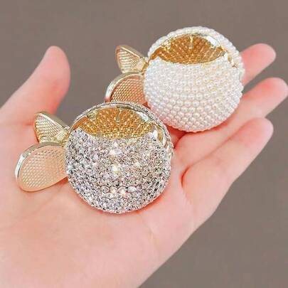 金属爪夹高马尾爪夹，新款珍珠发爪发髻配饰，女士