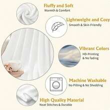 Homies Party Classic . Throw Blanket Stuffed Blankets Designer Blankets - màu đen - Xem 4