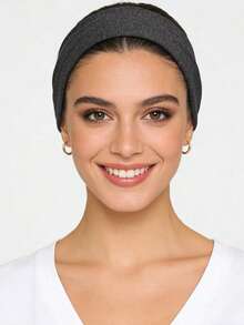 1条女士运动头带，瑜伽跑步健身吸汗发带，休闲弹力头巾 - 彩色 - 查看 6