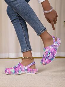 Adjustable Loose Flat Sandals, Suitable For Garden, Casual, Travel, Beach, Closed Toe - Multicolor - View 7