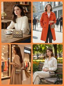 Mini Square Bag, Geometric Pattern Chain Turn Lock, PU Valentine's Day Gift, Beach Bag, Vacation Essential, Cruise Must-Have. Perfect For Commuting, Classes, Shopping, Travel, Dates, Beach Outings, Seaside Getaways, Holidays, And More. Handbag, Women's Tote Bag, Travel Bag, Women's Tote Bag, Women's Fashion Backpack, Beach Bag, Beach Tote Bag, Women's Beach Accessories, Luggage, Women's Clutch, Women's Shoulder Bag, Women's Multi-Function Backpack, Messenger Bag. Travel Essentials, Air Travel Must-Haves. New Year Gifts, Women's Gifts. - 彩色 - 查看 9