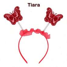 Kit Of 3 Butterfly Wing Fairy Costume With Wand And Tiara - Hot Pink - View 5