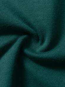Men's Basic Courage Casual Unisex Cotton T-Shirt - 深綠色 - 查看 4