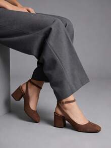 Women Pumps - Coffee Brown - View 3