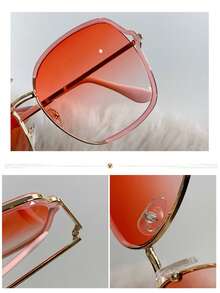 1副时尚新款韩版复古个性化眼镜 - 彩色 - 查看 4