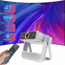 2026 New A10PRO Home Theater, Android Projector, Home Projector, High Definition Projector, Smart Home, Touch Projector, Native 1080P, Supports 4K. Wifi 6/5G, APP Function, Suitable For Office And Home Events. Perfect Birthday Gift, Home/Cinema Projector. - White - View 4