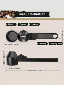 2 Tbsp Reusable Coffee Scoop Compatible With K-Cups, Includes Funnel For Ground Coffee, Protein Powder And Tea - Multicolor - View 7