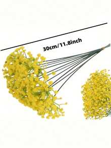 13英寸人造星空花，人造满天星花束，人造花，户外花园生日派对家居装饰婚礼新娘捧花，客厅卧室窗台花瓶装饰，仿真植物，花卉派对，插花，户外花园，家居桌面，客厅卧室，办公室，墙面装饰，春夏，返校季 - 滿天星-白色 - 查看 12