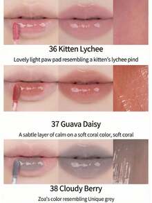 Rom&nd 果汁唇釉笔 2.0 No.38 限量版经典动漫联名礼盒，玻璃般光泽唇彩，水润保湿配方 - 38 - 查看 4