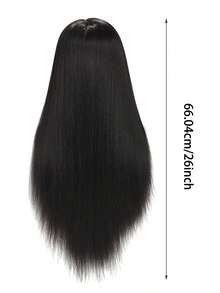 Black Mannequin Head With Hair 66.04 Cm Mannequin Doll Head Styling Mannequin Head, Containing A Mannequin Holder, Styling Tools, Etc., Suitable For Hairdressers And Stylists To Design And Practice Hairstyles. - Black - View 3