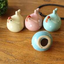 4pcs Mini Ceramic Hen & Chicks Animal Home Decor Gifts, Birthday & Graduation - Multicolor - View 5