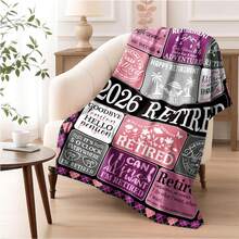 Retirement Gifts Blanket For Women 2026, Happy Retirement Gift For Teacher Nurse Coworker, Funny Retired Present Throw For Retirees - 彩色 - 查看 6