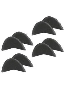 10/8/6/4/2 双装男女通用鞋头垫 - 泡沫鞋头填充物，适用于鞋子过大的情况，舒适贴合，泡沫鞋头填充物，鞋头垫，黑色和米色 - 彩色 - 查看 10