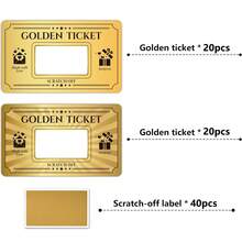 40/80金券定制刮刮卡 2种款式 DIY优惠券卡 惊喜礼品券 生日 音乐会 婚礼 电影 小企业代金券 抽奖券 - 彩色 - 查看 10