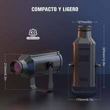 Mini focos de escenario RGB COB de 120 W, enfoque manual, control de zoom, luces de discoteca activadas por sonido DMX512 para DJ, espectáculos, escenarios, eventos, bodas, conciertos y bailes. - Tipo de Enchufe A USA (110-127V) - Ver 7