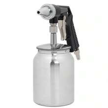Air Sandblasting Gun Compressor Handheld 90 PSI Sand Blaster Shot Media Blasting - Black Silver - View 6