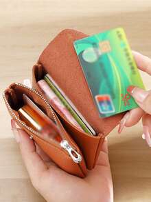 1PC Women's PU Coin Purse, Multi-Functional Large-Capacity Card Holder, Can Hold Small Accessories, Coins, Bank Cards, Lipstick, Soft Leather Wallet, Document Organizer, RFID Shielded Credit Card Holder, Anti-Theft, Perfect Gift, Travel Essential. - Multicolor - View 8