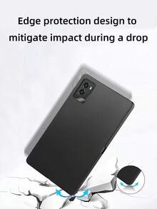 One Case Per Pack, Suitable Compatible With Apple/Android Tablets, Black, Made Of Flexible TPU Silicone, Shockproof And Drop-Proof. - Black - View 7