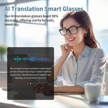 SENBONO 2026 New AI Translation Smart Glasses, Multi-Functional Audio Glasses, Hands-Free Call, Noise Cancelling Headphones And Glasses 2-In-1, Equipped With Built-In Microphone And Speakers, Support Volume Control Music Playback And Hands-Free Calls - Multicolor - View 4