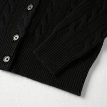 Polo Ralph Lauren Classic Embroidered Wool Cardigan  ,Women's Knitwear - Hitam - View 3