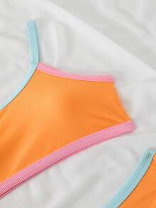 Bikinx Conjunto de bikini de vacaciones con ribete de unicolor - Multicolor - Ver 5